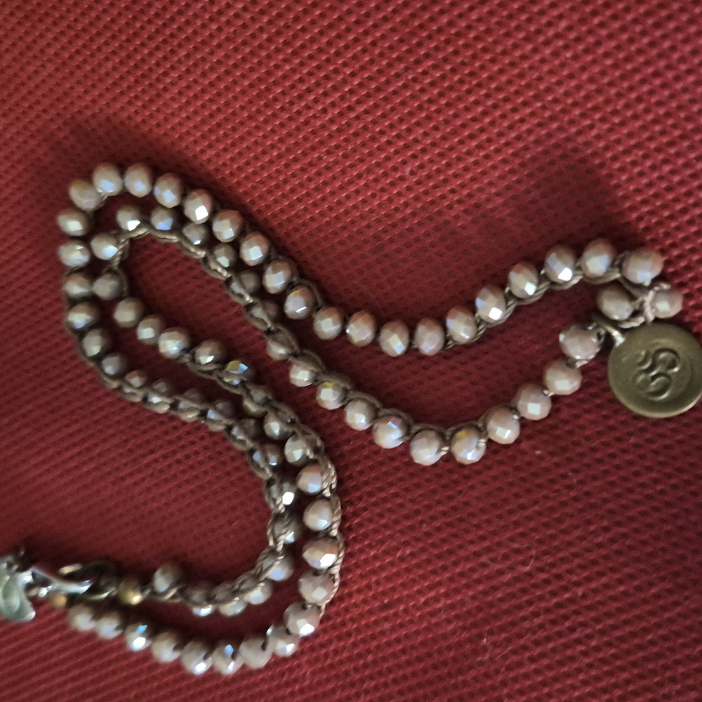 Hand-Knotted Rose Quartz Bead & Brass Om Pendant Boho Necklace